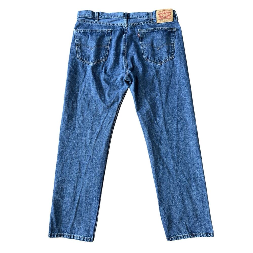 Men’s LEVI’S 505 Sz W40 x L32 Classic Straight Leg Jeans Medium Wash 100% Cotton